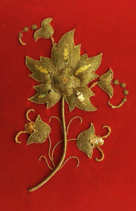 taller de bordado basico en hilo de oro